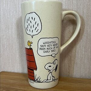 Hallmark Peanuts Ceramic Mug Snoopy Woodstock Collectible